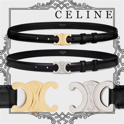 celine skinny belt|Celine small triomphe belt.